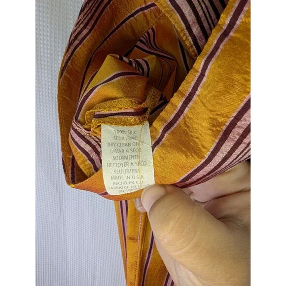 Alvin Valley Vintage 100% Silk Low Rise Wide Leg Flare Pants Size 4/26 (F05)